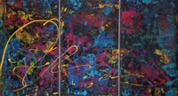 My Way - My Art - Acryl auf Leinwand dreiteilig - 180 x 100 cm